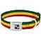 Buckle-Down BuckleDown Seatbelt Buckle Dog Collar Rasta 15 Wide Fits 1832 Neck Large
