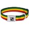 Buckle-Down BuckleDown Seatbelt Buckle Dog Collar Rasta 15 Wide Fits 1832 Neck Large