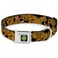 Buckle-Down Dog Collar Seatbelt Buckle Scooby Doo Stacked Close Up Black 15 to 26 Inches 10 Inch Wide