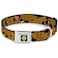 Buckle-Down Dog Collar Seatbelt Buckle Scooby Doo Stacked Close Up Black 15 to 26 Inches 10 Inch Wide