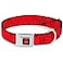 Buckle-Down BuckleDown Seatbelt Buckle Dog Collar Spiderweb RedBlack 15 Wide Fits 1832 Neck Large