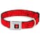 Buckle-Down BuckleDown Seatbelt Buckle Dog Collar Spiderweb RedBlack 15 Wide Fits 1832 Neck Large
