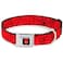 Buckle-Down BuckleDown Seatbelt Buckle Dog Collar Spiderweb RedBlack 15 Wide Fits 1832 Neck Large
