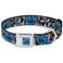 Buckle-Down BuckleDown Seatbelt Buckle Dog Collar Stitch PosesMini Scrump Scattered 1 Wide Fits 1117 Neck Medium