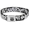 Buckle-Down BuckleDown Seatbelt Buckle Dog Collar Superman Shield Splatter BlackWhite 15 Wide Fits 1623 Neck Medium