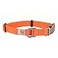 Carhartt Fully Adjustable Nylon Webbing Collars for Dogs Reflective Stitching for Visibility Hunter Orange Nylon Webbing Large