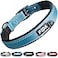 Fida Heavy Duty Dog Collar Ultra Comfortable Soft Neoprene Padded Adjustable Reflective Nylon Pet Collar with Durable Metal Belt Buckle for Medium Breeds M Blue