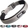Fida Heavy Duty Dog Collar Ultra Comfortable Soft Neoprene Padded Adjustable Reflective Nylon Pet Collar with Durable Metal Belt Buckle for Medium Breeds M Grey