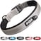 Fida Heavy Duty Dog Collar Ultra Comfortable Soft Neoprene Padded Adjustable Reflective Nylon Pet Collar with Durable Metal Belt Buckle for Large Breeds L Grey