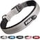 Fida Heavy Duty Dog Collar Ultra Comfortable Soft Neoprene Padded Adjustable Reflective Nylon Pet Collar with Durable Metal Belt Buckle for Large Breeds L Grey