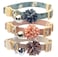 BoomBone Pack of 3 Cat Flower Collar Breakaway Small Dog Collars with Bell