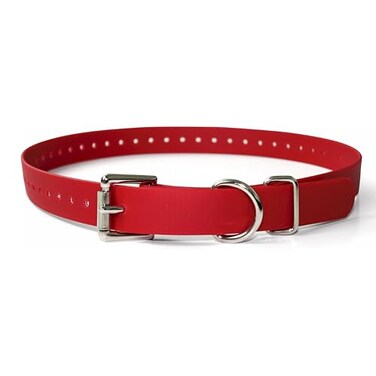 Educator 1Inch Dog Training Collar Strap ONLY Fits FE580 ET800 UL1200 Receivers NOT Compatible with Mini Educator ET300ET400 Durable Biothane Collar Red