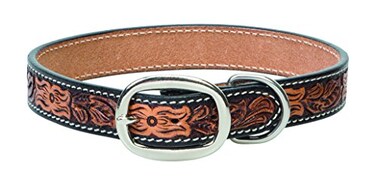 Weaver Leather Pet Floral Tooled Dog Collar