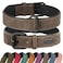 Didog Soft Padded PU Leather Dog Collar Breathable and Adjustable Dog Collars for Small Dogs Comfortable for Daily Walk Brown M Fit Neck 11141020 lbs