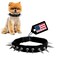 CoyoteVest CoyoteCollar Spiked Dog Collar Large Black Spike Collar with Adjustable Studs for Protection Against Coyotes Aggressive Dogs