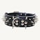 Haoyueer Sharp Spiked Studded Dog Collar 2 Inch Width Stylish Leather Dog Collars for Medium Large Dogs PitbullLabradorBoxer Rottweiler German ShepherdBlackXL