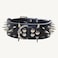 Haoyueer Sharp Spiked Studded Dog Collar 2 Inch Width Stylish Leather Dog Collars for Medium Large Dogs PitbullLabradorBoxer Rottweiler German ShepherdBlackXL