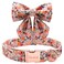 Unique style paws Dog Collar with Tie Adjustable Pink Bowtie Puppy Collars for Small Medium Large Dogs and CatsL