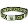 Buckle-Down BuckleDown Dog Collar Seatbelt Buckle Kawaii Loki Standing Pose Text Green Yellow Multi Color 1 Wide fits 1117 Neck Medium DCSBTHAIWTH02410M