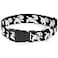 Buckle-Down BuckleDown Plastic Clip Collar Dalmatians RunningPaws BlackGrayWhiteBlack 1 Wide Fits 1117 Neck Medium