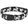 Buckle-Down BuckleDown Plastic Clip Collar Dalmatians RunningPaws BlackGrayWhiteBlack 1 Wide Fits 1117 Neck Medium