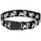 Buckle-Down BuckleDown Plastic Clip Collar Dalmatians RunningPaws BlackGrayWhiteBlack 1 Wide Fits 1117 Neck Medium