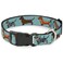 Buckle-Down BuckleDown Dachshund 4DogsPaws Aquas Plastic Clip Collar 1 WideFits 1117 NeckMedium