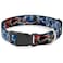 Buckle-Down Dog Collar Plastic Clip Avengers Thor Hammer Action Pose Galaxy Blues White 11 to 17 Inches 10 Inch Wide