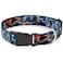 Buckle-Down Dog Collar Plastic Clip Avengers Thor Hammer Action Pose Galaxy Blues White 11 to 17 Inches 10 Inch Wide