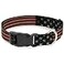 Buckle-Down BuckleDown Plastic Clip Collar Vintage US Flag Stretch 15 Wide Fits 1318 Neck Small