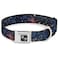 Buckle-Down BuckleDown Seatbelt Buckle Dog Collar Space Dust Collage 1 Wide Fits 1526 Neck Large