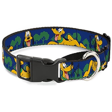 Buckle-Down Dog Collar Martingale Pluto 4 Poses Landscape Blue Green 15 to 26 Inches 10 Inch Wide
