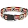 Buckle-Down Marvel Comics Pet Collar Dog Collar Plastic Buckle Thor Hammer Red Yellow White 15 to 24 Inches 10 Inch Wide