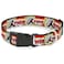 Buckle-Down Marvel Comics Pet Collar Dog Collar Plastic Buckle Thor Hammer Red Yellow White 15 to 24 Inches 10 Inch Wide