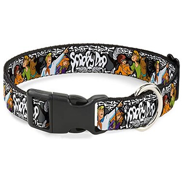 Buckle-Down BuckleDown Dog Collar Plastic Clip Scooby Doo Group Pose Bones Multi Color 1 Wide Fits 1526 Neck Large DCBKSRWSD01410L
