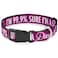 Buckle-Down BuckleDown Plastic Clip Collar IM 999 SURE IM A DISNEY PRINCESS PinksWhite 1 Wide Fits 1526 Neck Large