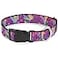 Buckle-Down BuckleDown Plastic Clip Collar Tinker Bell PosesFlowersStarsSkull Purple 1 Wide Fits 1526 Neck Large