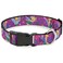 Buckle-Down BuckleDown Plastic Clip Collar Tinker Bell PosesFlowersStarsSkull Purple 1 Wide Fits 1526 Neck Large