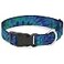 Buckle-Down BuckleDown Plastic Clip Collar Tie Dye GreenBluePurple 1 Wide Fits 1526 Neck Large