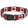 Buckle-Down BuckleDown PCW30367L Canada Flags Plastic Clip Collar Large1526