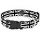 Buckle-Down BuckleDown Plastic Clip Collar Union Jack Distressed BlackWhite 1 Wide Fits 1526 Neck Large