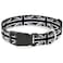 Buckle-Down BuckleDown Plastic Clip Collar Union Jack Distressed BlackWhite 1 Wide Fits 1526 Neck Large