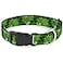 Buckle-Down BuckleDown 1526 St PatS Stacked Shamrocks Greens Plastic Clip Collar Large