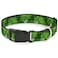 Buckle-Down BuckleDown 1526 St PatS Stacked Shamrocks Greens Plastic Clip Collar Large