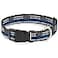 Buckle-Down BuckleDown Plastic Clip Collar Thin Blue Line Flag Weathered BlackGrayBlue 1 Wide Fits 1526 Neck Large