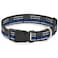Buckle-Down BuckleDown Plastic Clip Collar Thin Blue Line Flag Weathered BlackGrayBlue 1 Wide Fits 1526 Neck Large