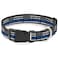 Buckle-Down BuckleDown Plastic Clip Collar Thin Blue Line Flag Weathered BlackGrayBlue 1 Wide Fits 1526 Neck Large