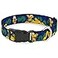 Buckle-Down BuckleDown Pluto 4PosesLandscape Plastic Clip Collar BlueGreen 1 WideFits 1526 NeckLarge