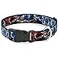 Buckle-Down Dog Collar Plastic Clip Avengers Thor Hammer Action Pose Galaxy Blues White 15 to 26 Inches 10 Inch Wide