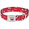 Buckle-Down BuckleDown Seatbelt Buckle Dog Collar Animal Expressions Scattered Reds 15 Wide Fits 1623 Neck Medium Multicolor